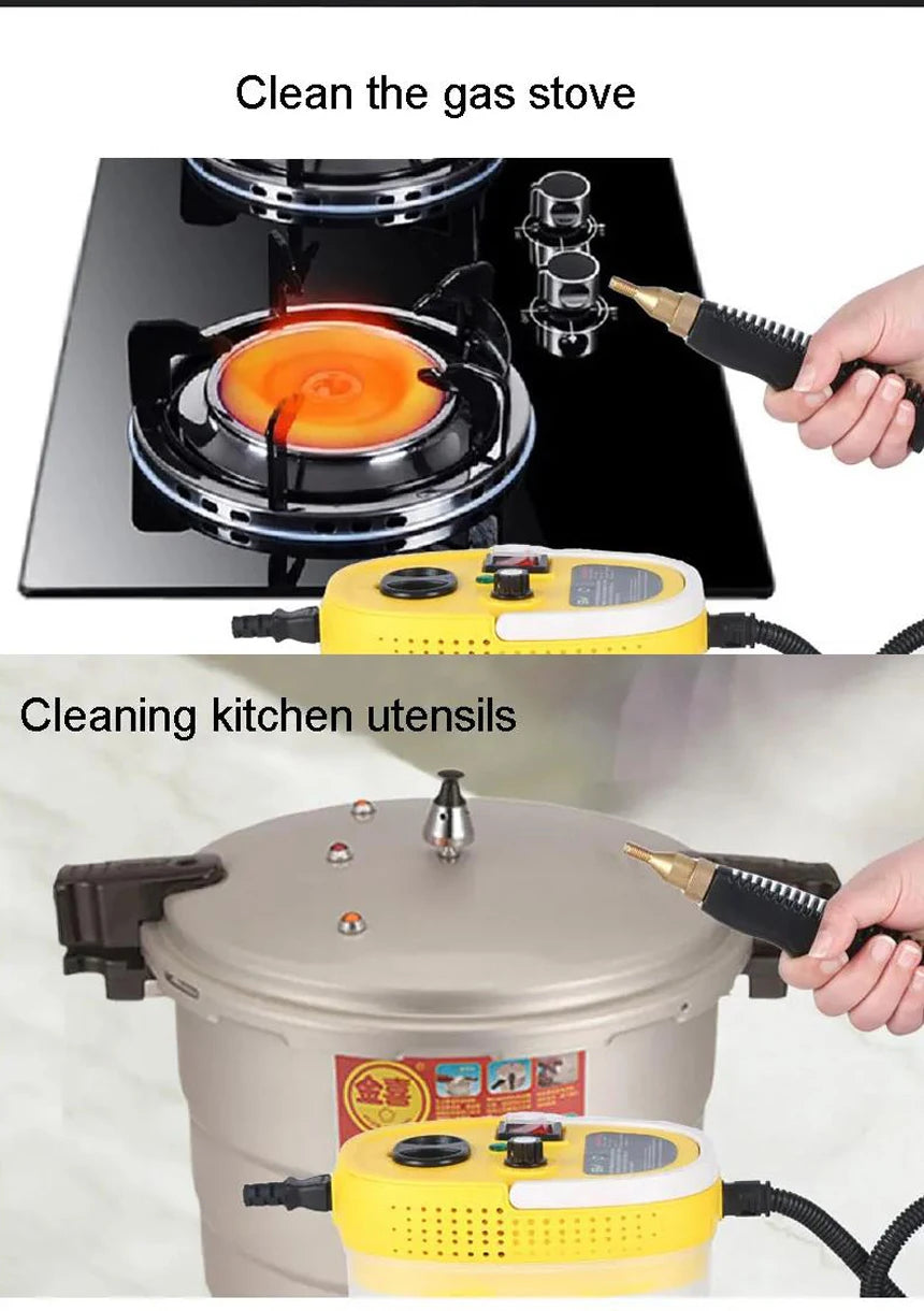 2500W 1200ml Steam Cleaner High Temperature Pressure Washer Steam Cleaning Machine For Home Air Conditioning Kitchen Hood Car