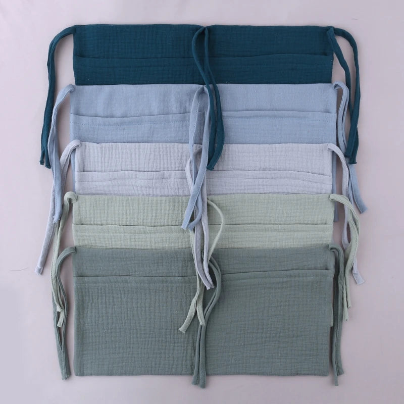 Baby Bed Hanging Storage Bags Cotton Newborn Crib Organizer Toy Diaper Pocket for Crib Bedding Set Accessories Nappy Store Bags
