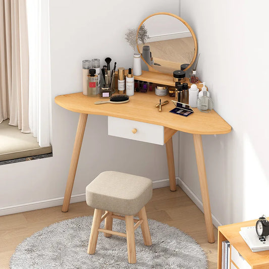 Dresser Bedroom Modern Minimalist Triangle Makeup Bedside Storage Cabinet Corner Integrated Table