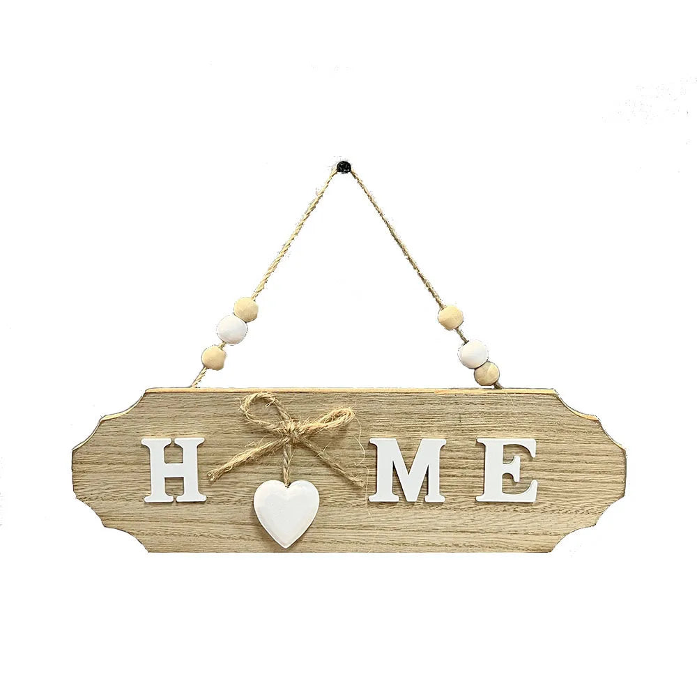 Wooden Door Sign Welcome Sign Front Door Welcome Home Decoration Sign Bow Creative Sign