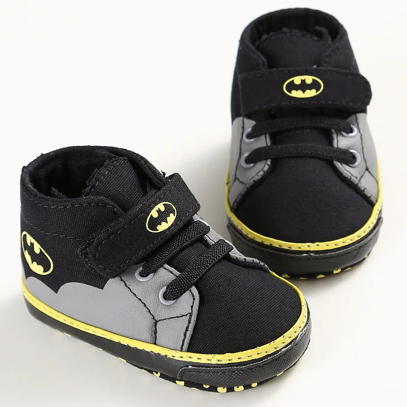 2023 Baby Boys Fashion Sneakers Print Cartoon Pattern Soft Sole First Walkers Infant Toddler Indoor Shoes For 0-18M