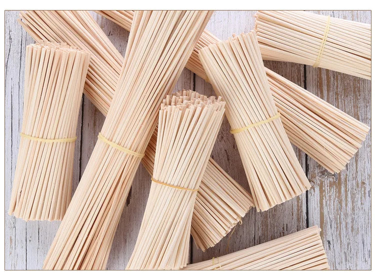 100pcs 3/4/5mm Aroma Diffuser Replacement Rattan Reed Sticks Air Freshener Aromatherapy Aroma Sticks Oil Diffuser Refill Sticks