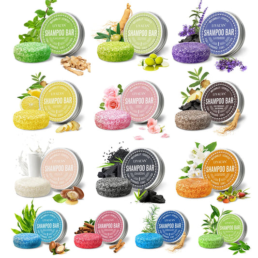 Shampoo Bar Hair Care Prevent Hair Loss Nourish Smooth Clean Solid Conditioner Soap Moisturizing Soothing Repair Damaged Hair
