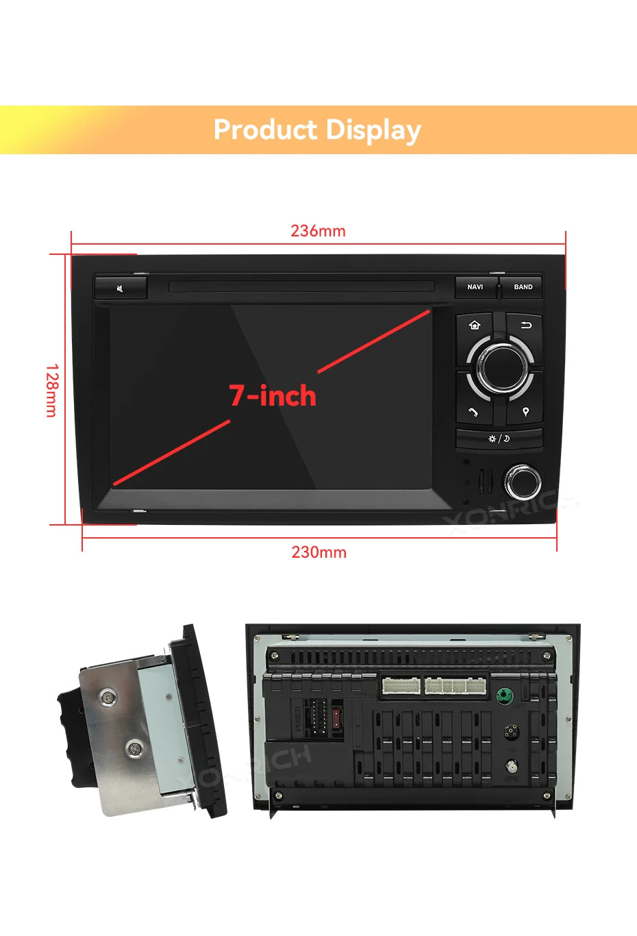 Android 12 Wireless Carplay 8G 128G Car Multimedia For Audi A4 B8 B6 B7 S4 B7 B6 RS4 B7 SEAT Exeo 7" Navigation AutoRadio