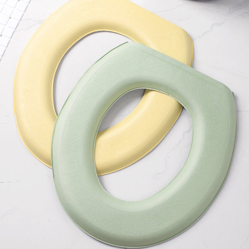 Washable Toilet Seat Cover Waterproof Sticker Foam Toilet Lid Cover Portable Silicone Toilet Cup Covers Bathroom Accessories