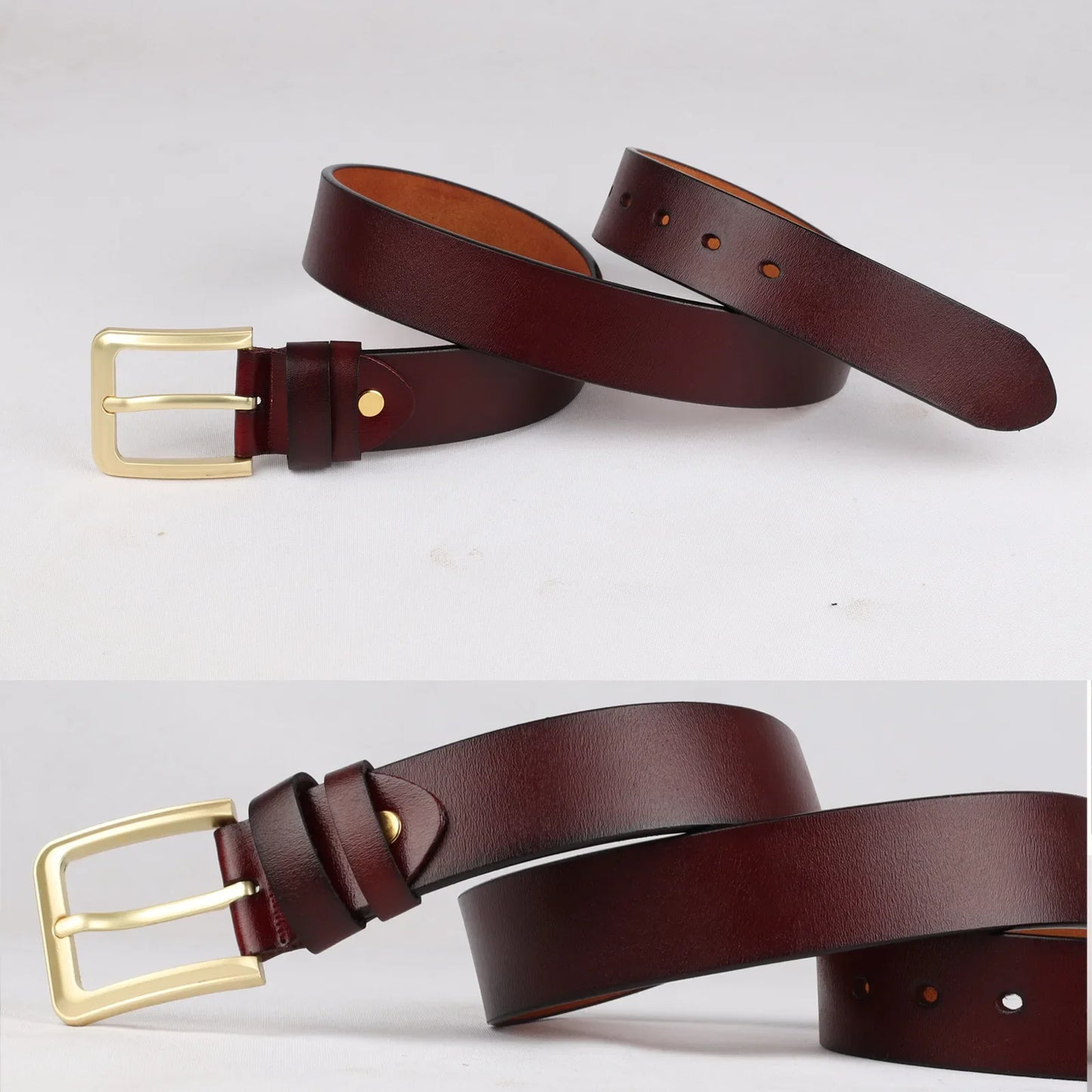 140 150 160cm Plus Size Big Belts for Women Men Luxury Brand Designer Gold Alloy Pin Buckle Cow Genuine Leather Waist Strap Belt