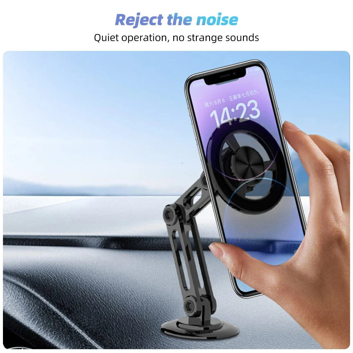 720 Rotate Metal Magnetic Car Phone Holder Foldable Magsafe Phone Stand Air Vent Magnet Mount GPS Support For All Phones