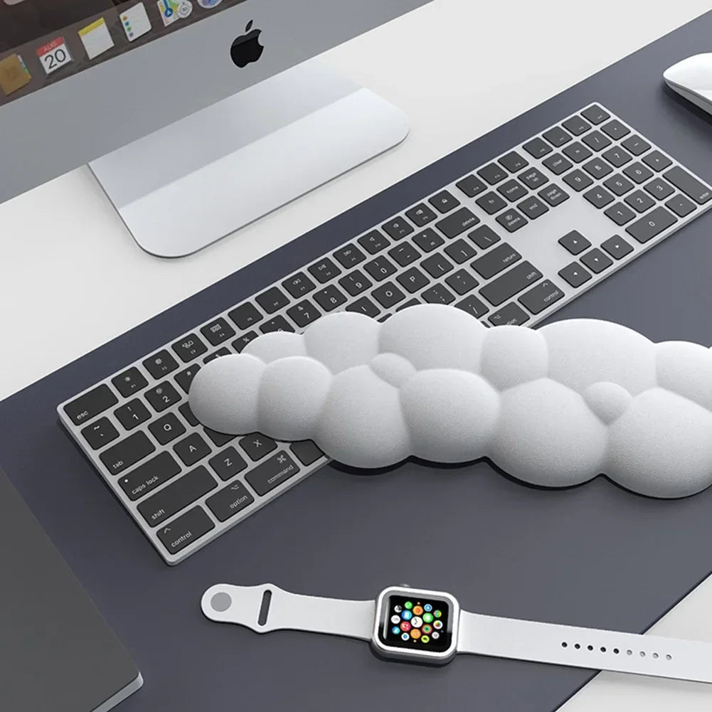 Cloud Shape Wrist Rest Pad Anti-Slip Desk Mat Memory Foam Palm Rest Ergonomic Mouse Pad Typing Wrist Rest Office Accessories
