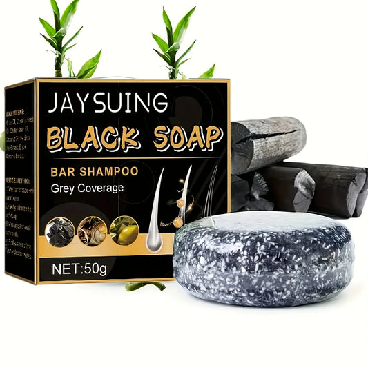 1/2/3/5Pcs Hair Darkening Shampoo Bar Soap Anti Dandruff Deep Cleansing Improve Itchy Head Frizz Black Nourishment Black Soap