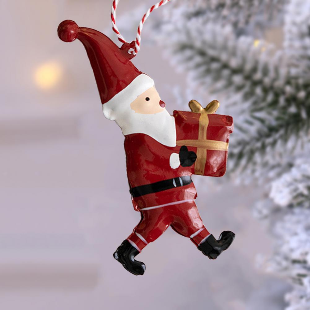 Christmas Pendant Exquisite Santa Claus Soldier Angel Shape Xmas Tree Hanging Ornaments for Festive Decoration
