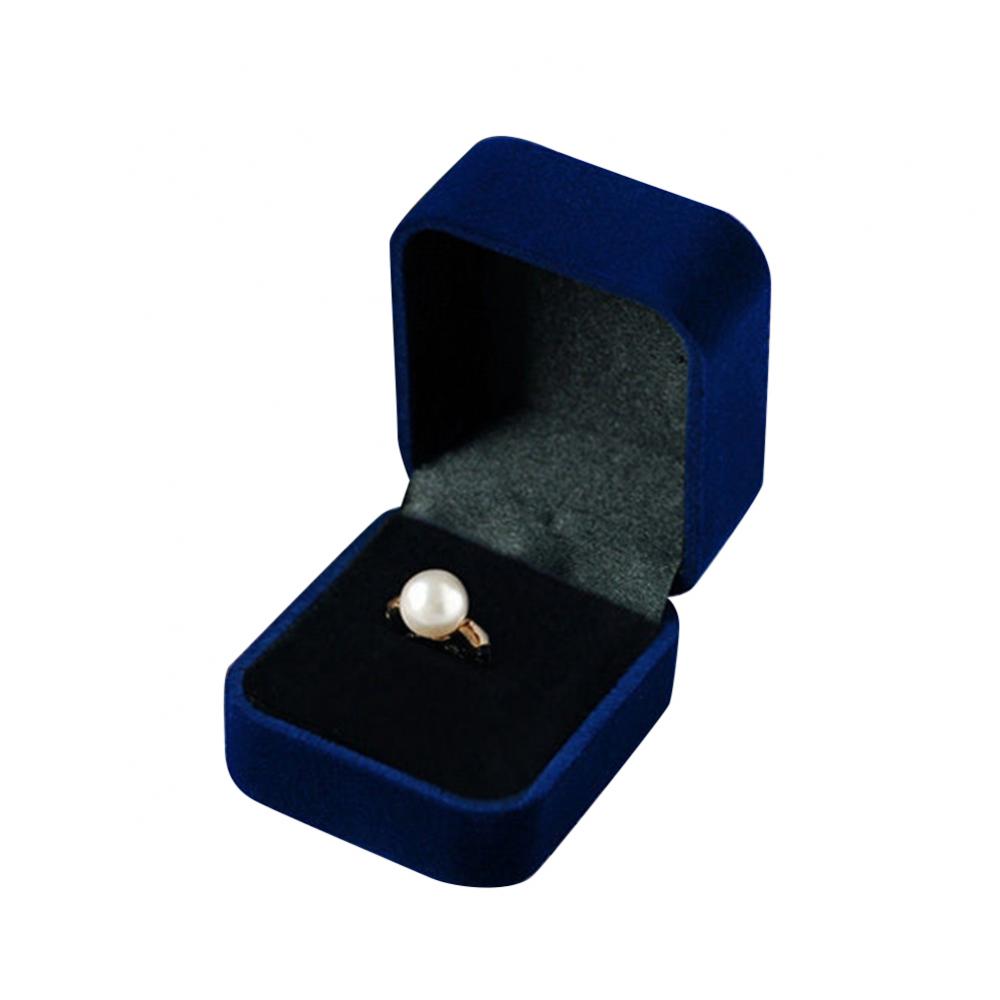 Rings Box Velvet Jewelry Box Display Holder Ring Earrings Necklace Bracelet Soft Organizer Case Wedding Jewelry Packaging Box