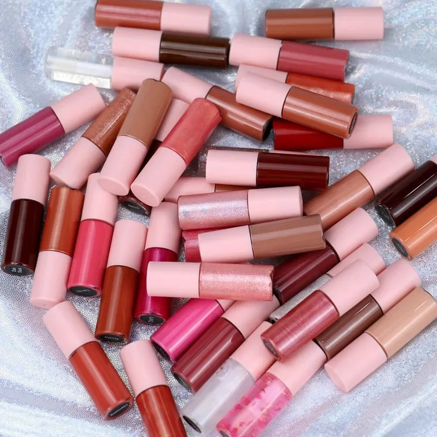 Small Samples Mini Travel Size Liquid Lipstick Private Label Lipgloss Set Custom Logo Mini Lip Gloss No Box