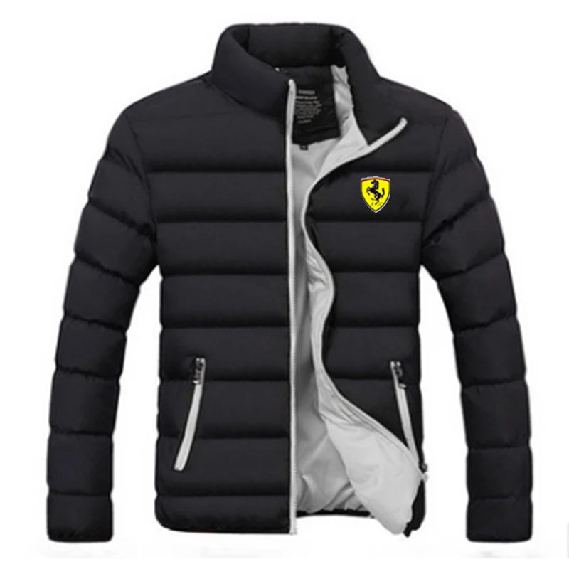 Winter 2024 new outdoor collar warm thick jacket fashion light down cotton cotton-padded zipper casual minimalist jacket.