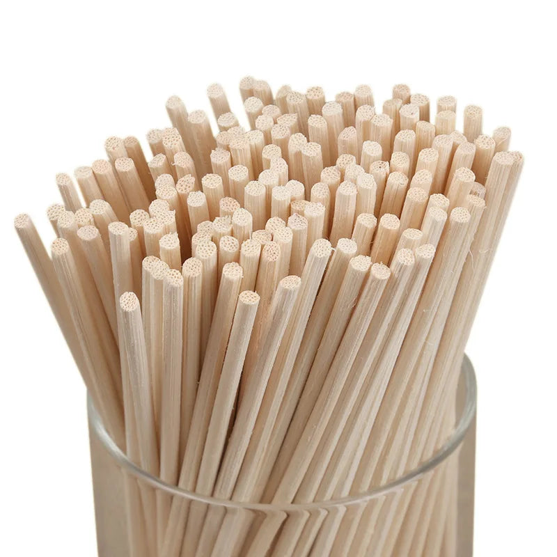 100pcs 3/4/5mm Aroma Diffuser Replacement Rattan Reed Sticks Air Freshener Aromatherapy Aroma Sticks Oil Diffuser Refill Sticks