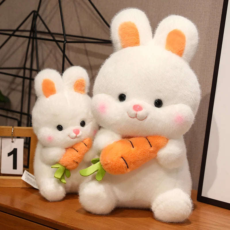 26-50cm Kawaii Carrot Rabbit Plush Toy Stuffed Creative Baby Cuddly Bunny Plushie Doll For Kids Girls Lovely Birthday Gift