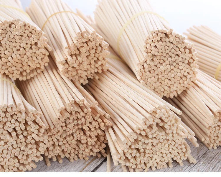 100pcs 3/4/5mm Aroma Diffuser Replacement Rattan Reed Sticks Air Freshener Aromatherapy Aroma Sticks Oil Diffuser Refill Sticks