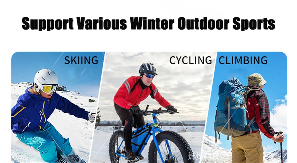 Electric Heating Socks Stretchable Three-speed Temperature Control Winter Warm Ski Socks Outdoor Sports Camping Bike Motorcycle