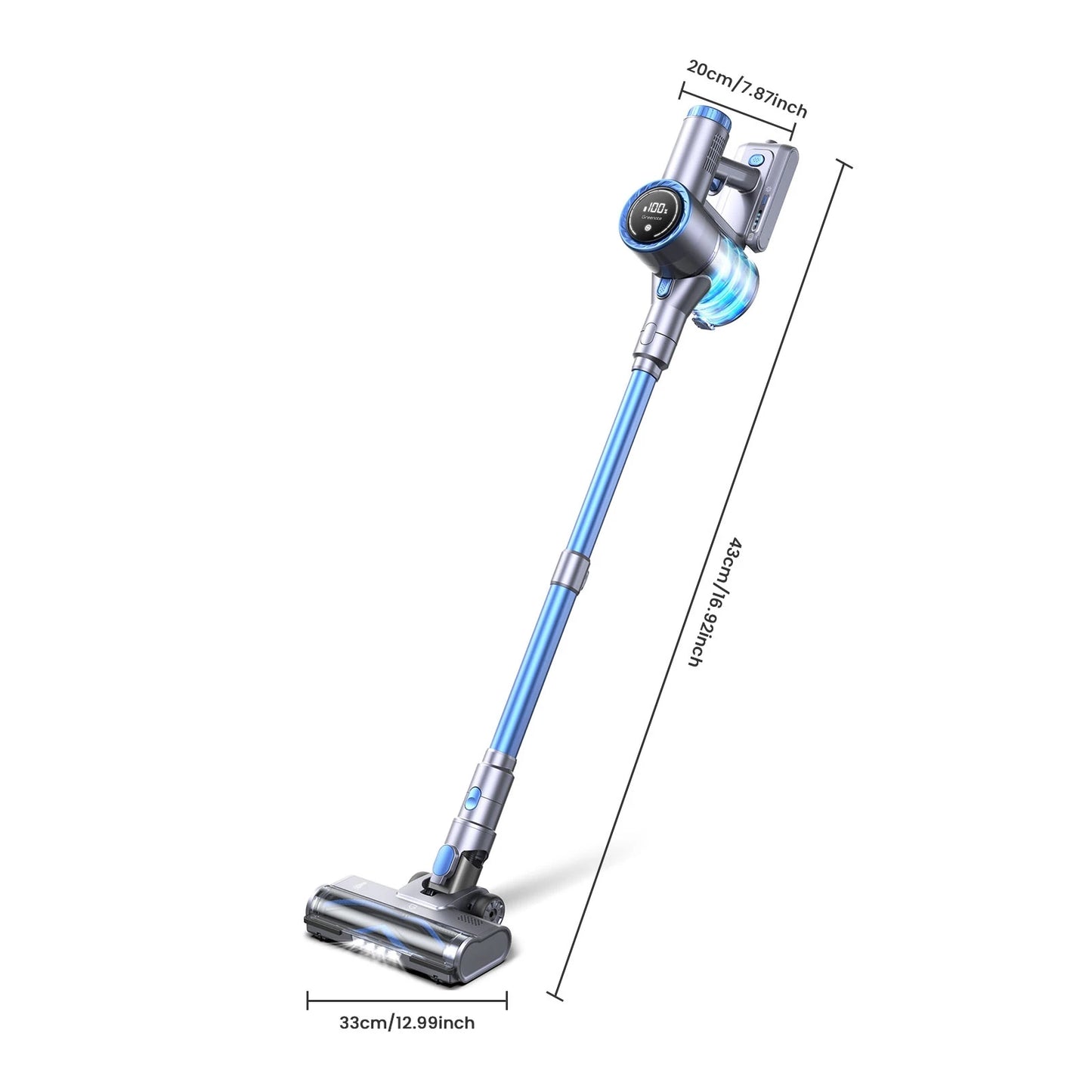 Greenote GSC60 10-in-1 Ultra-Quiet Cordless Vacuum Cleaner 33000Pa