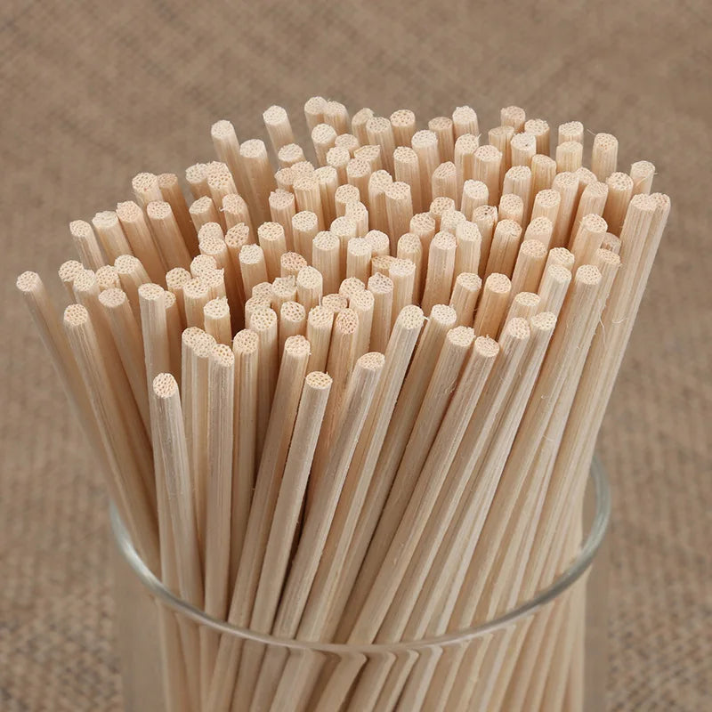 100pcs 3/4/5mm Aroma Diffuser Replacement Rattan Reed Sticks Air Freshener Aromatherapy Aroma Sticks Oil Diffuser Refill Sticks