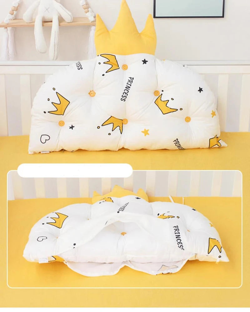 10 Pieces/Set Four Seasons Universal Cotton Breathable Crib Bed Surround Child Stitching Bed Anti-collision Bed Bumpers Sheet