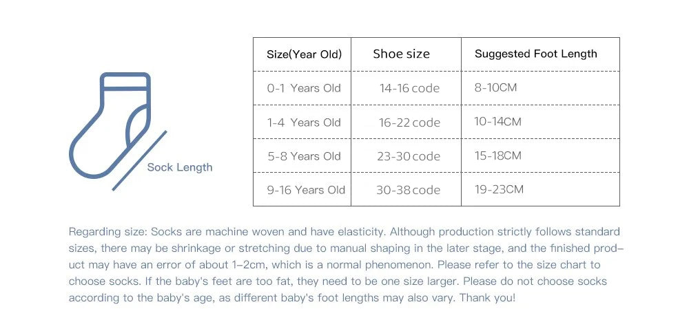 10Pairs 1-14Years Cotton Soft Boy's Mid-Tube Socks Breathability Double Layer Elastic Sock Collar Children's Warm Socks Fashion