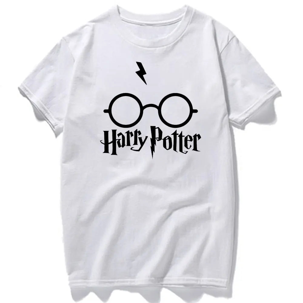 Wizard Hat Shirt Wizard Wand T Shirt HP Shirt Gift Short Sleeve Unisex Graphic Tees Mystical School Cotton Summer Fashion Tops