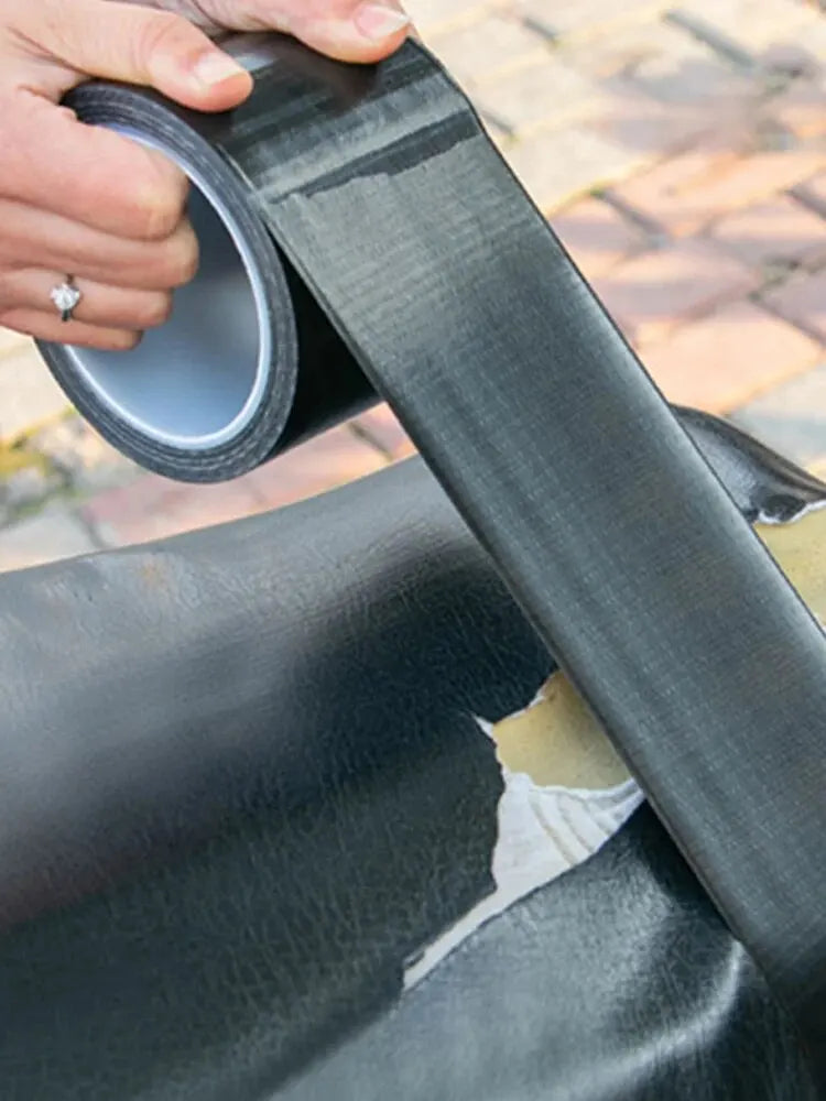 Cloth Base Tape High Viscosity Multifunctional Seat Cushion Sofa Chair Black Leather Repair Waterproof Tape