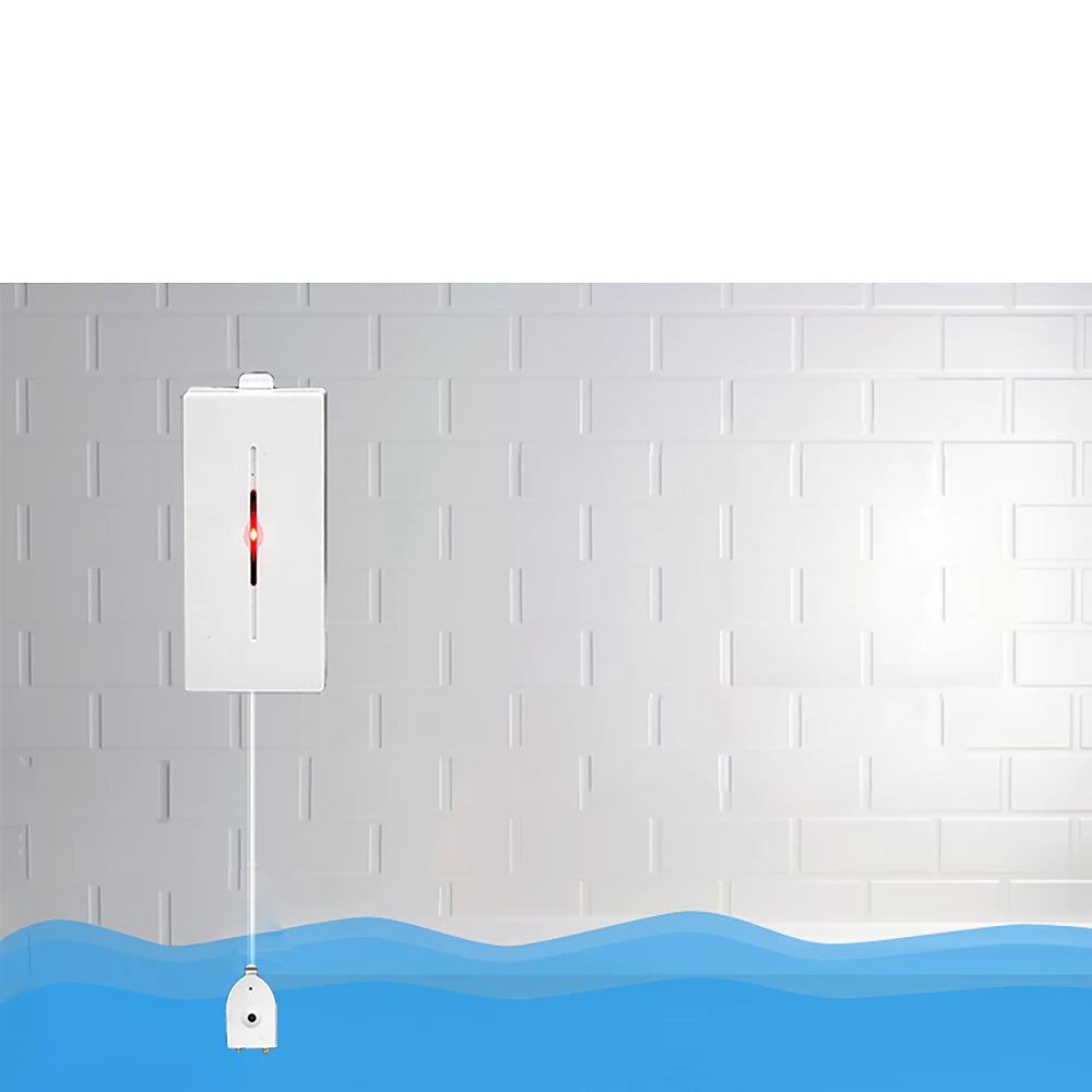 ACJ 433MHz Wireless Water Leakage Sensor Water Leaks Intrusion Detector Alert Water Level Overflow Alarm for Home Security