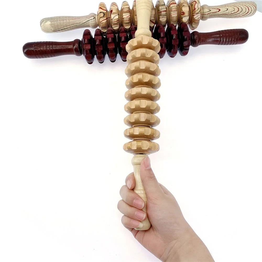 Wood Therapy Roller Massage Tools,Lymphatic Drainage,maderoterapia Colombiana,Cellulite Trigger Point Manual Muscle Release