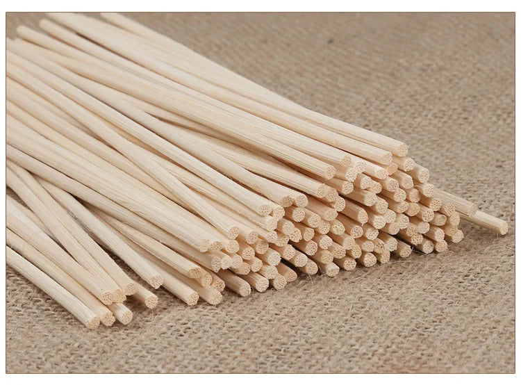 100pcs 3/4/5mm Aroma Diffuser Replacement Rattan Reed Sticks Air Freshener Aromatherapy Aroma Sticks Oil Diffuser Refill Sticks