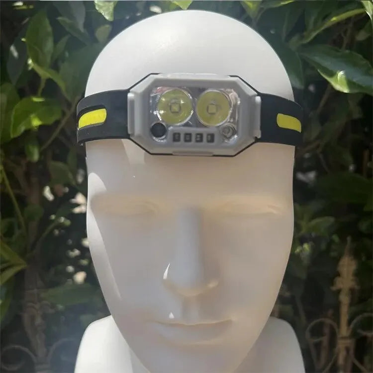 2023 New Strong Light 1000 Lumens COB 270 Wide Beam Silicone Lightweight Sport Headlamp For Running Hiking Camping Cycling