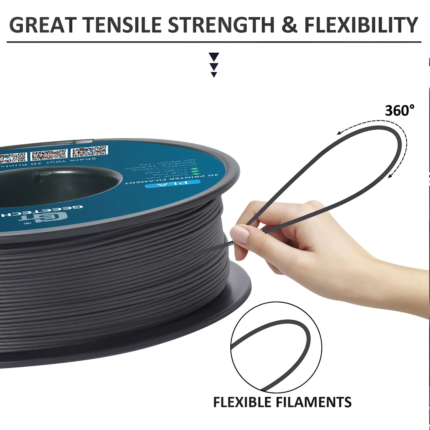 Geeetech Wood PLA 1kg 1.75mm Filament 3d Print wire Vacuum Packaging Local Warehouses Colorful Plastic for FDM 3D printer