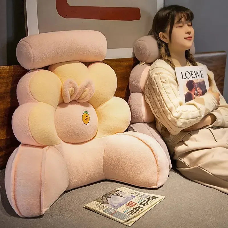 Bedside cushion pillow, office waist cushion, pillow, sleeping, reading, playing with mobile phone tools