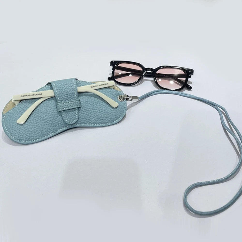 Glasses Case Women Leather Soft Glasses Bag Fashion Portable Sunglasses Box Bag Accessories Eyeglasses Case Sunglasses Box