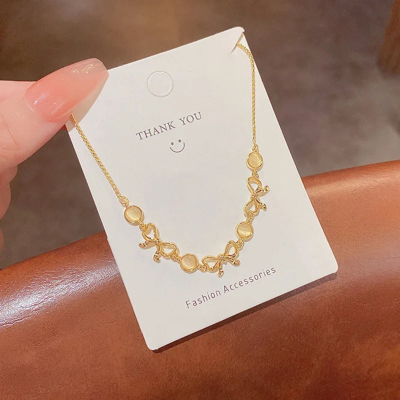 Gold Color Bracelet Set of Four Stainless Steel Sequins Rhinestone Bracelet Combination for Women Chain Bracelet Jewelry Gifts