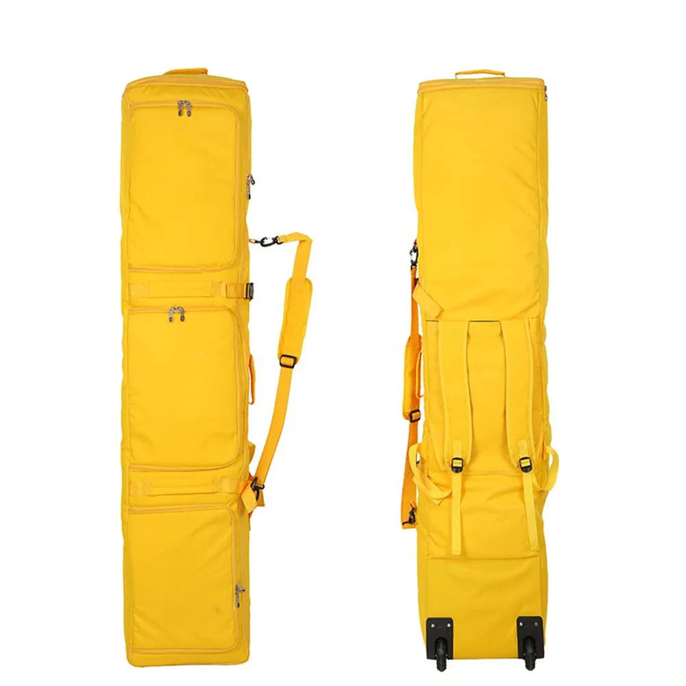 Ski Single Bag With Wheels Large Backpack Waterproof Snowboard Bag Roller With Wheels For Smooth Carrying Storage Transportation