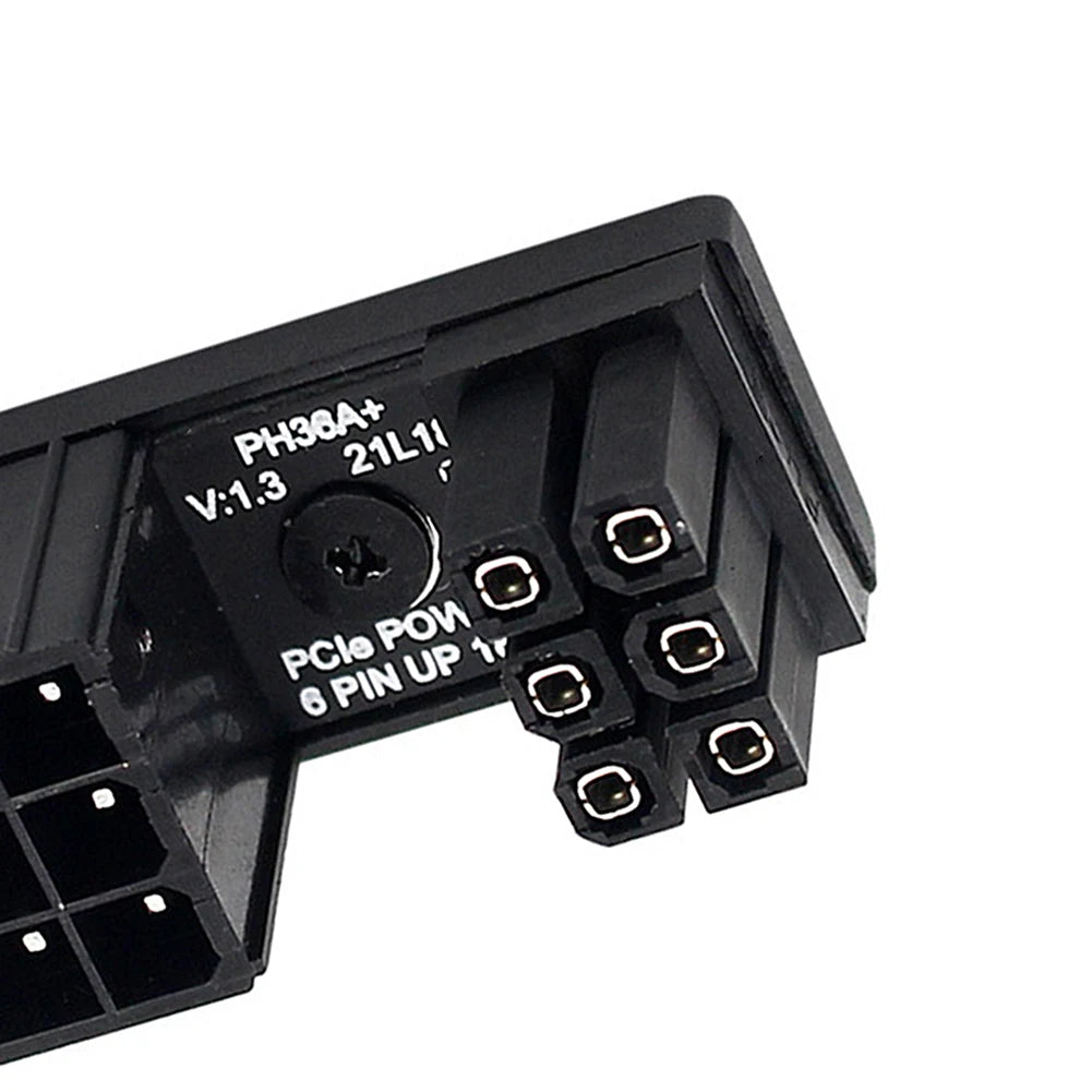 ATX 8Pin Female 180 Degrees Connector 6Pin 8Pin Adapter 8 Pin Video Card GPU Power Connector PC Computer Chassis Accessories