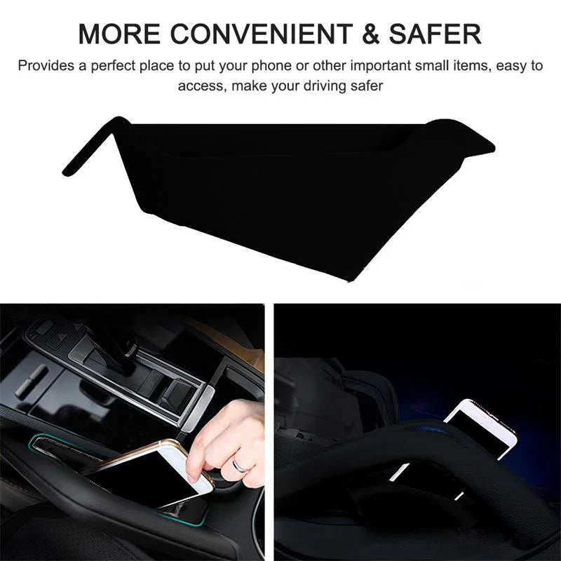 2Pcs Armrest Holder Gap Storage Box Car Organizer Container Pocket Interior Center Console For Porsche Cayenne 2011-2018 Holder