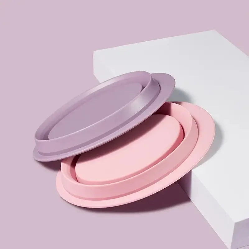 Foldable Silicone Beauty Brush Cleaner - Multi-Function Deep Cleaning Makeup Tool Bowl, Portable And Durable Puff Cleaning Tool