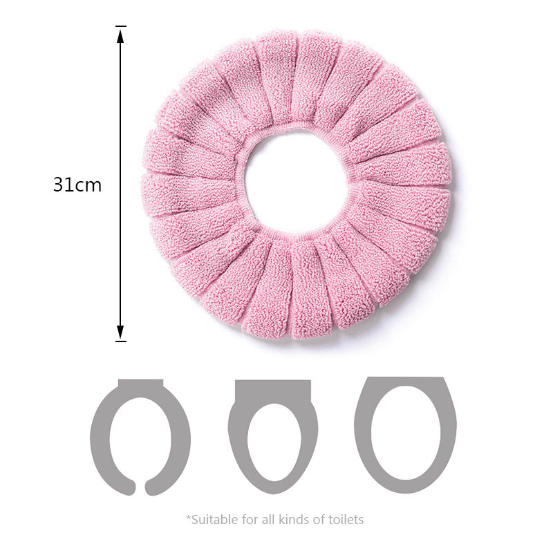 Washable Toilet Seat Cover Waterproof Sticker Foam Toilet Lid Cover Portable Silicone Toilet Cup Covers Bathroom Accessories