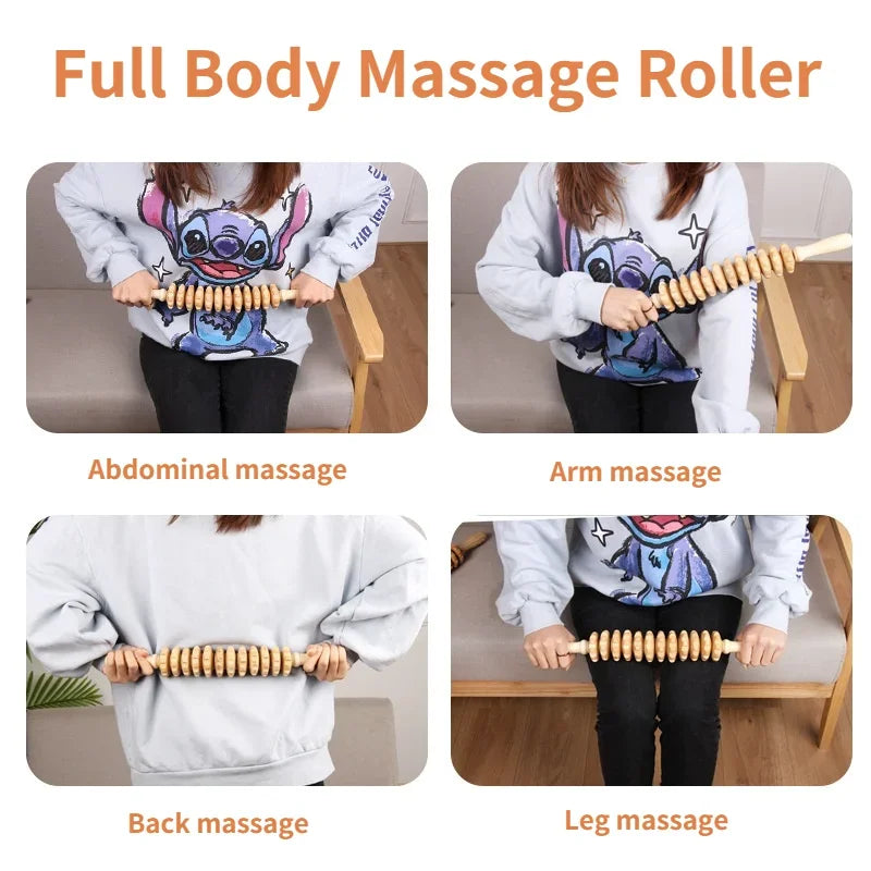 Wood Therapy Roller Massage Tools,Lymphatic Drainage,maderoterapia Colombiana,Cellulite Trigger Point Manual Muscle Release