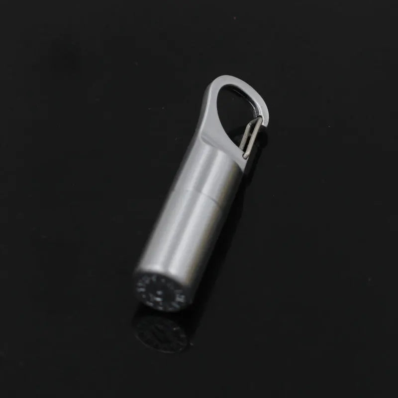 Capsule Gasoline Lighter Outdoor Key Chain Buckle Lighter Inflated Wheel Hanging Small Lighter Tools Mini Kerosene Lighter
