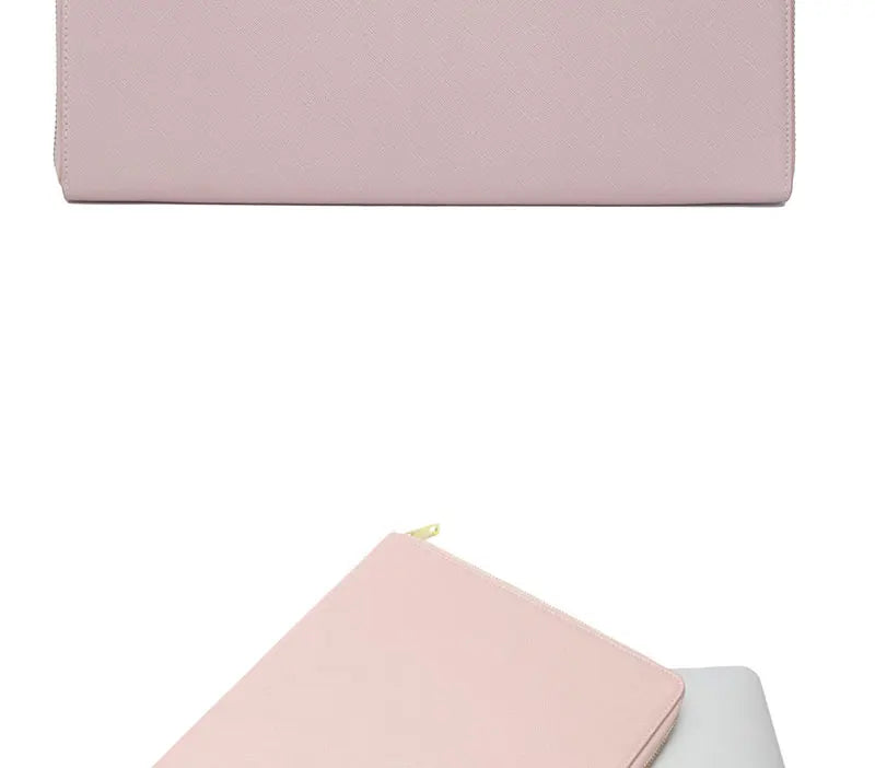 Free Customized Letters Laptop Bag For Macbook 13inch Computer Crocodile Pattern Pu Leather Briefcase Saffiano Travel Pouch