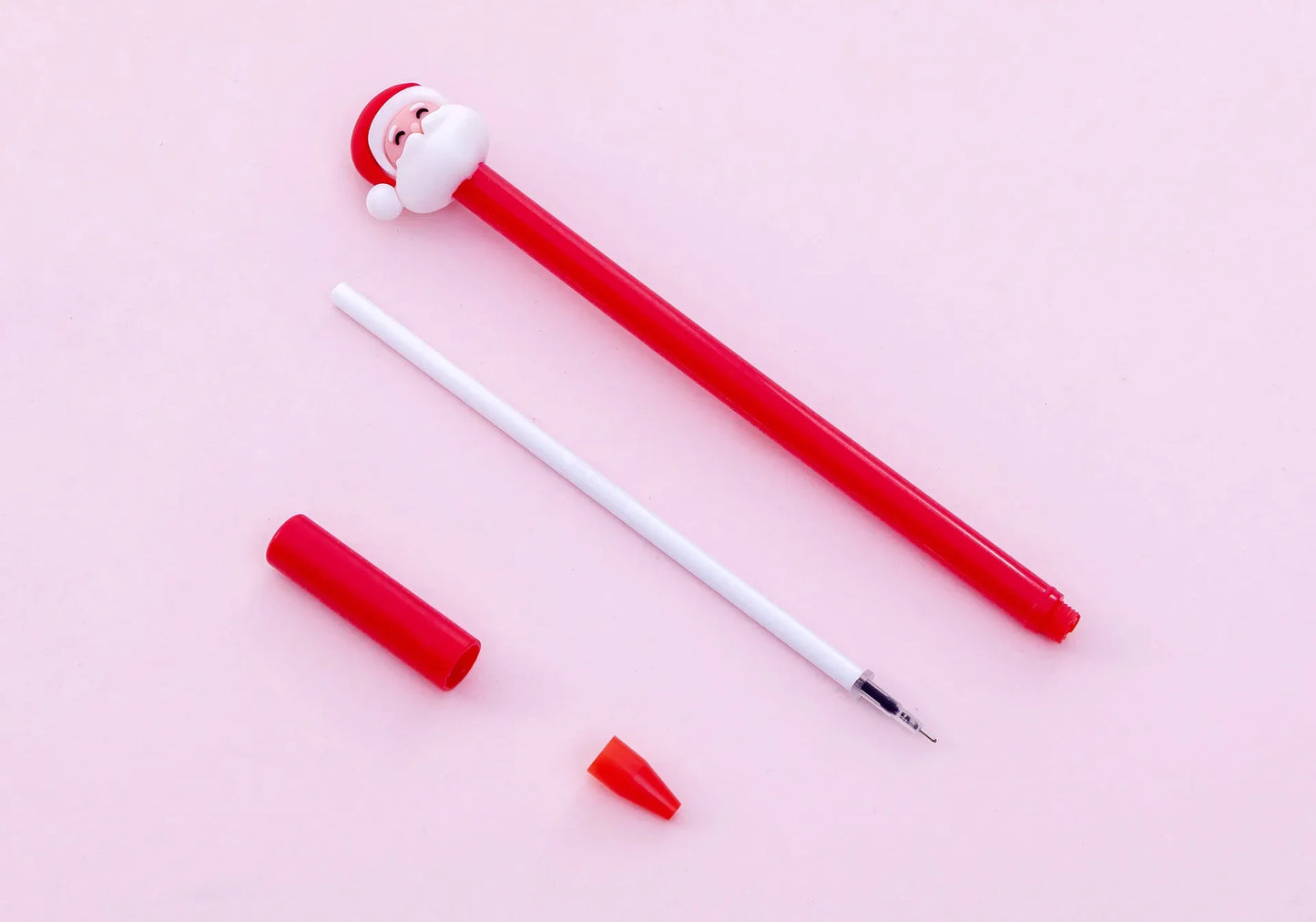 30Pcs/Lot Kawaii Christmas Gel Pen 0.5mm Black Ink Cute Christmas Tree Elk Santa Snowmen Neutral Pen School Stationary Kids Gift