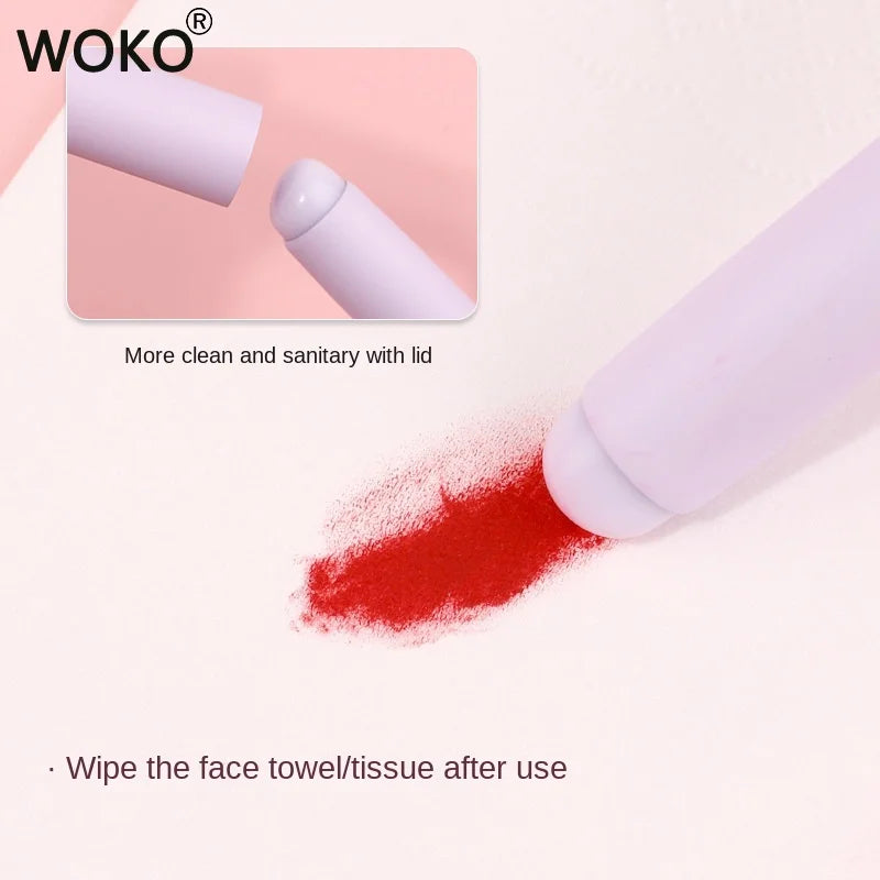 Upgrade Silica Gel Lip Brush with Cover Portable Lipstick Brush Macaron Color Mini Makeup Brush  Crease Concealer Makeup Tool