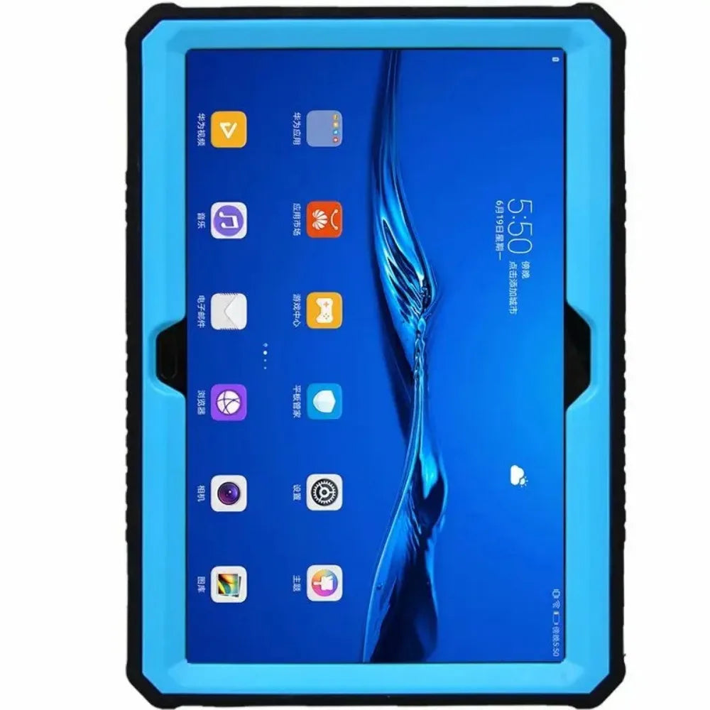 For Huawei MediaPad M3 Lite 10 Case Rugged SIlicone Shokproof Cover Stand Tablet Shell For Huawei M3 Lite 10 BAH-W09/AL00 10.1"