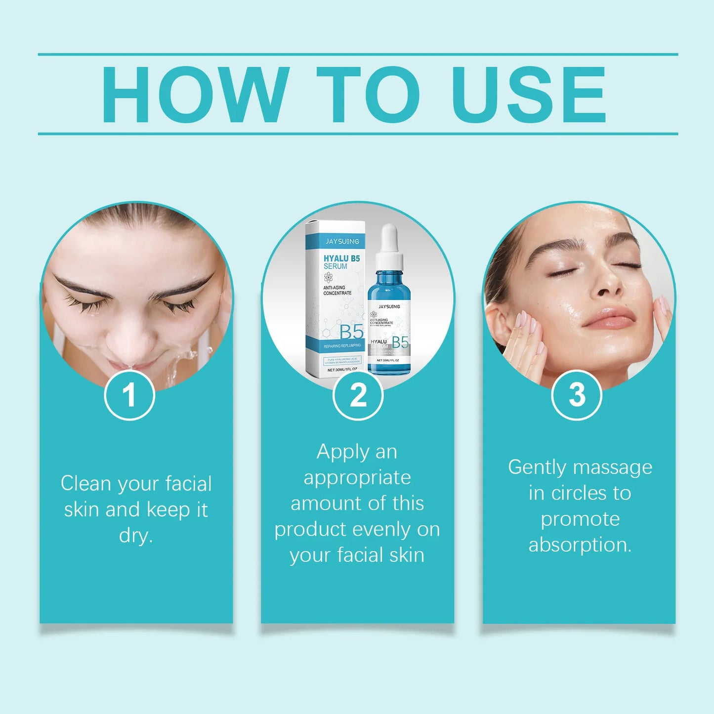 Hyaluronic Acid Firming Serum Collagen Lifting Fine Lines Brightning Nourishing Rejuvenation Vitamin B5 Face Original Skincare