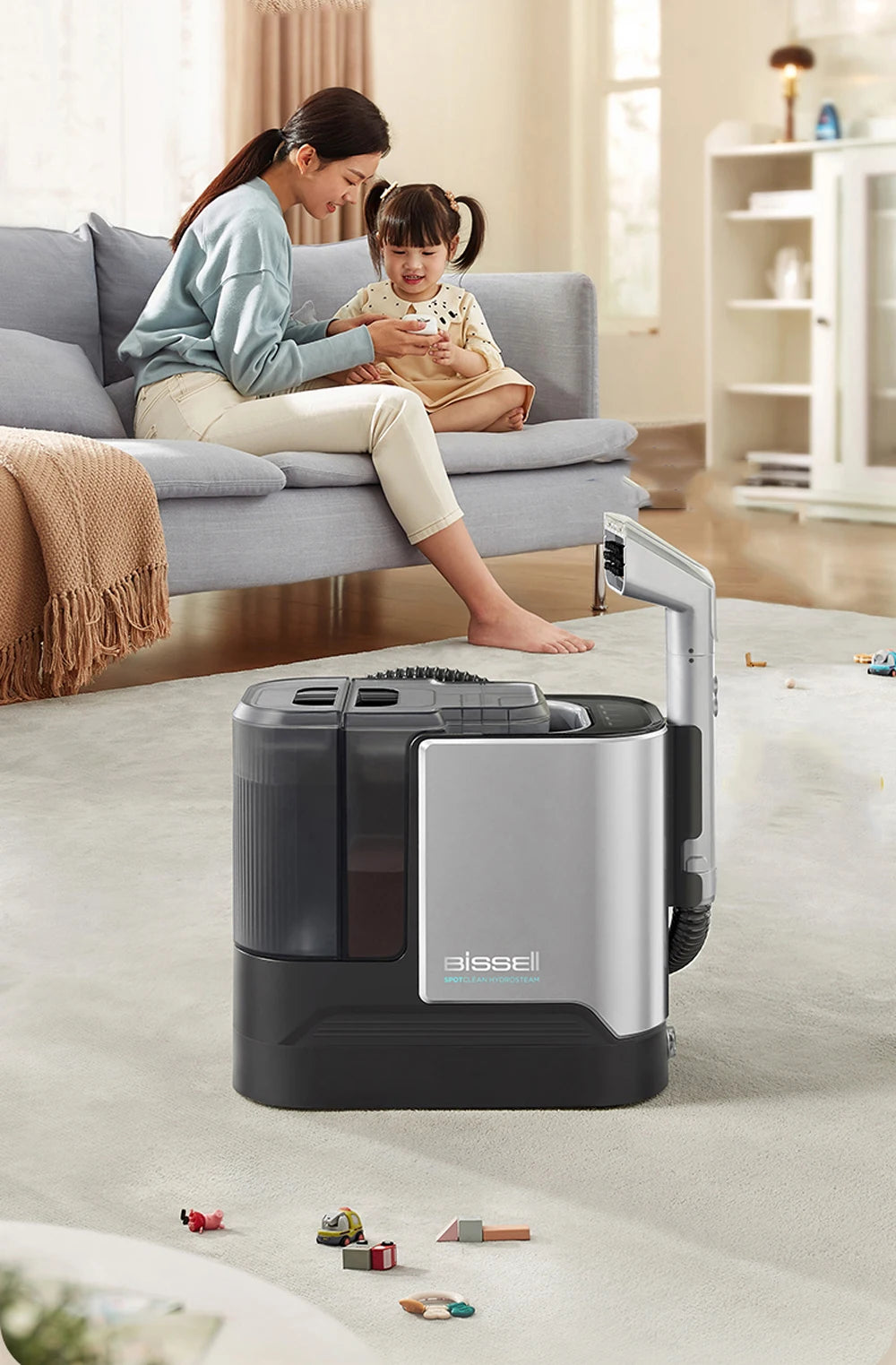 BISSELL Steam Fabric Washing Machine Sofa Carpet Fabric Cleaner Pet Bath Vacuum Cleaner Multifunctional Portable Mite Remover