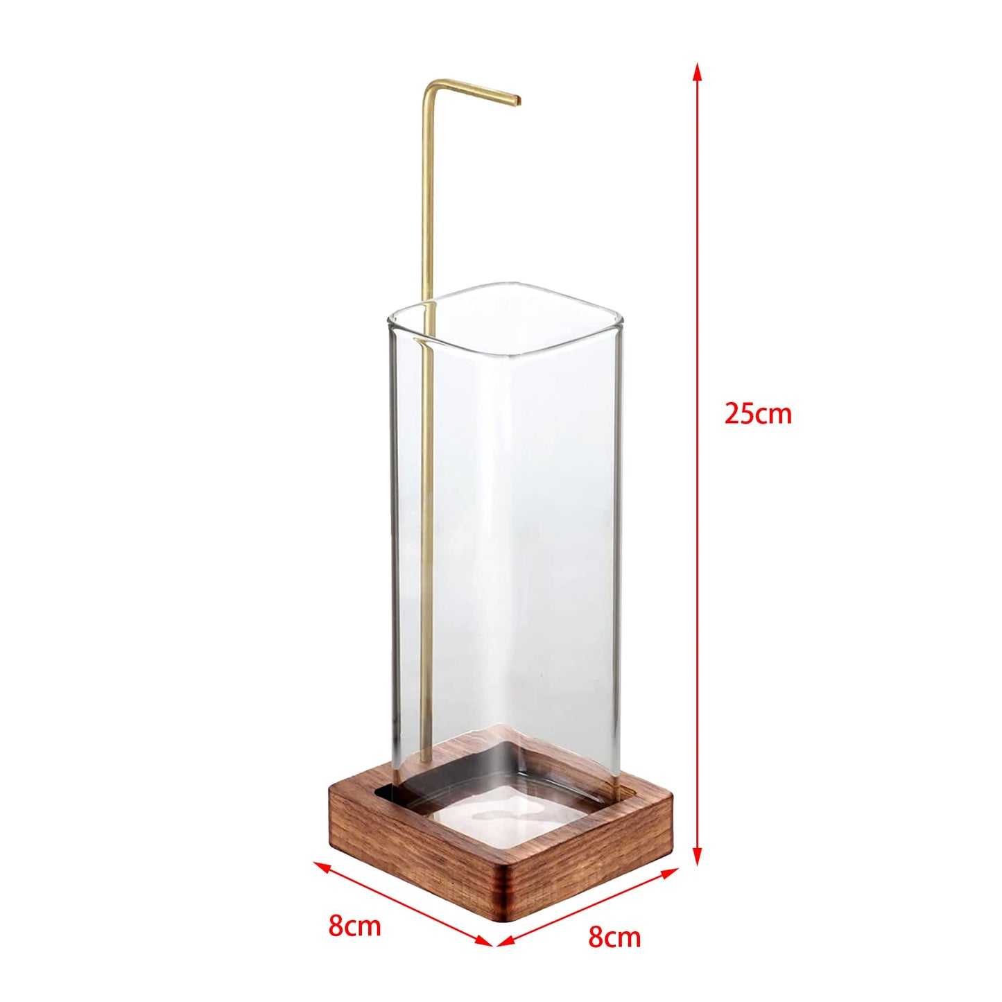 Wooden Incense Holders for Sticks with Removable Glass Ash Catcher Incense Burner for Bedroom Home Yoga Relaxation Tabletop