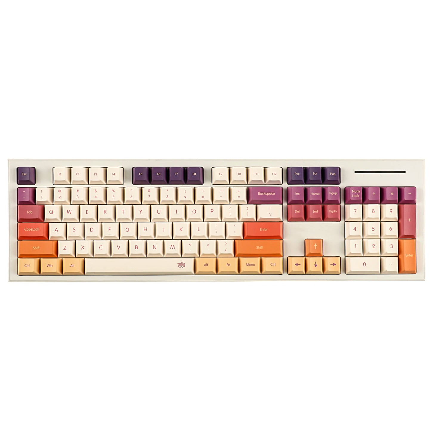 1.8mm Thickness German French ISO Cloud Dye Sub Keycaps Thick PBT Cherry Profile Keycap set For QWERTZ AZERTY MX Keyboard